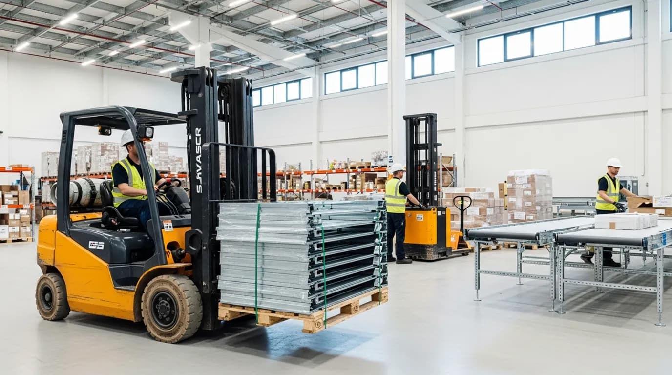 Warehouse pick-orders area.