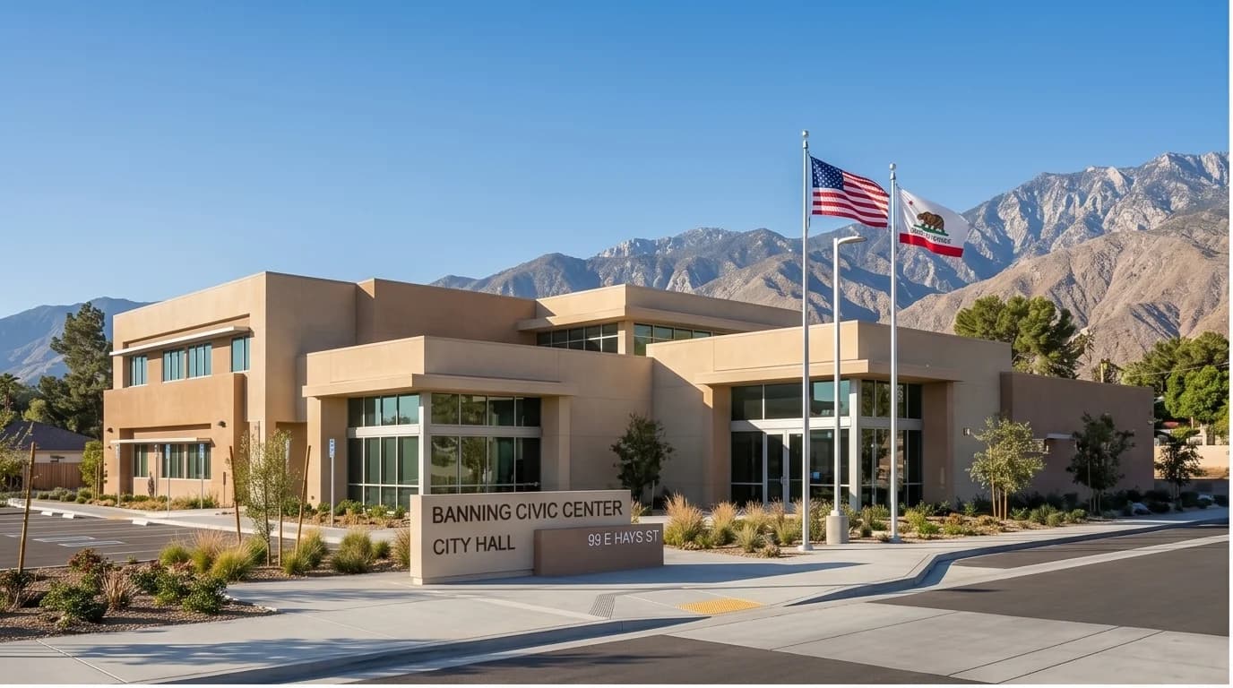 Local Building & Safety Office in Banning, CA for permit approvals
