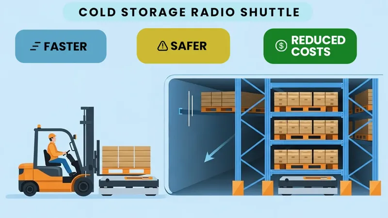 Radio Shuttle Racks (cold storage) in Carson, CA