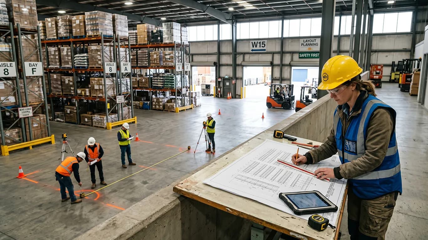 Warehouse Storage Expansion (engineer measures warehouse) in Temecula, CA