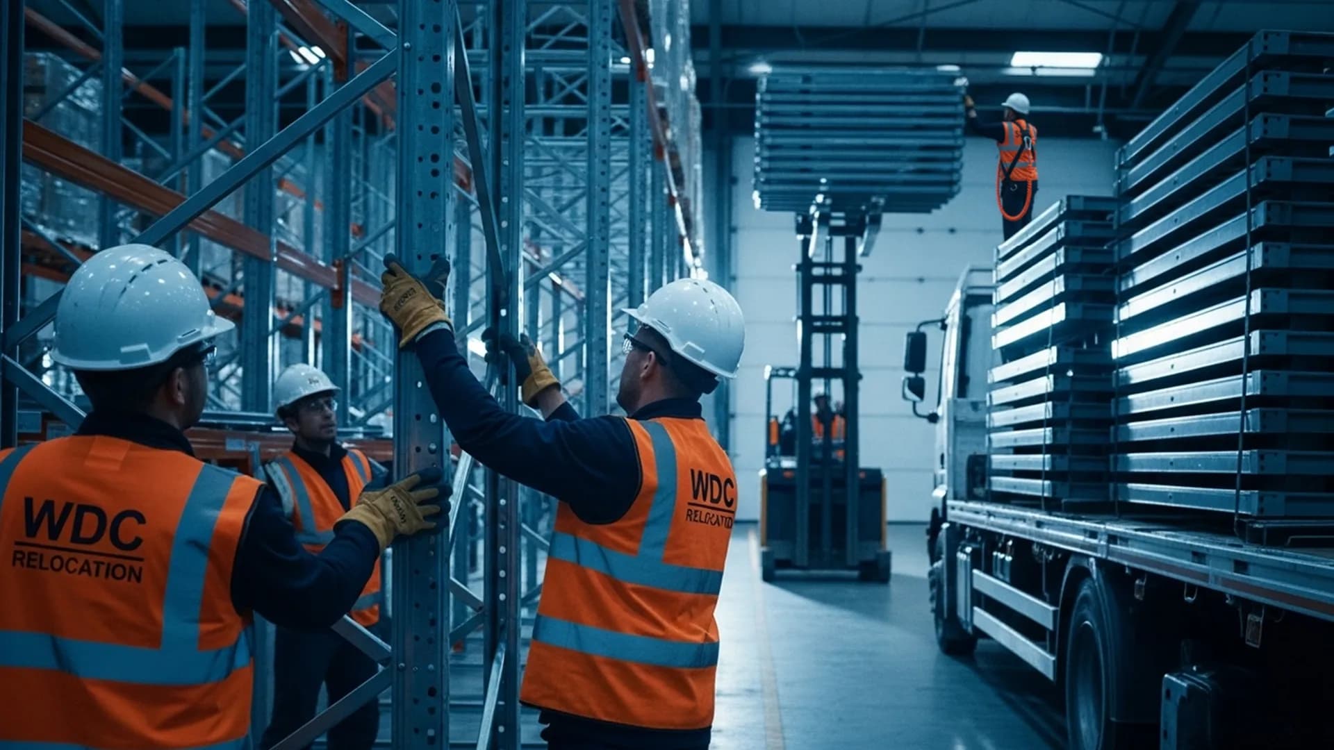 Pallet Rack Relocation (rack dismantling) hero view in Tracy, CA