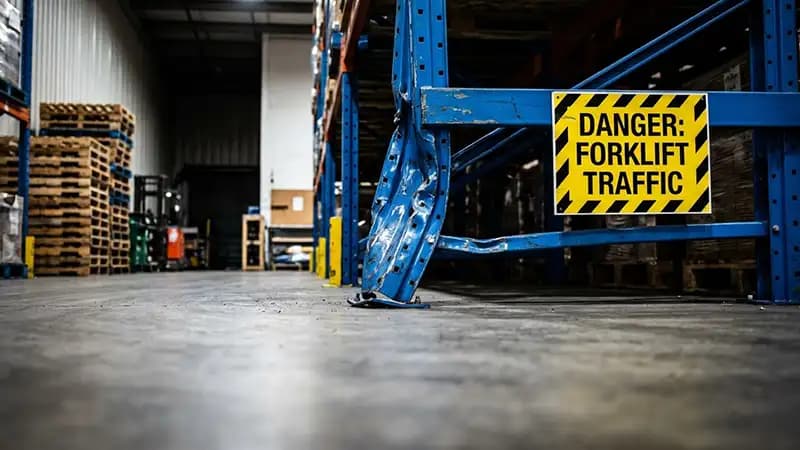 Warehouse racking damage