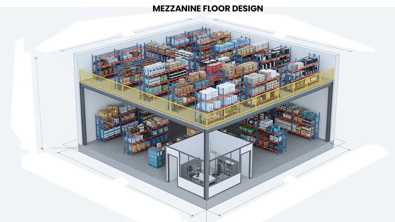 Mezzanine (diagram) in Vernon, CA