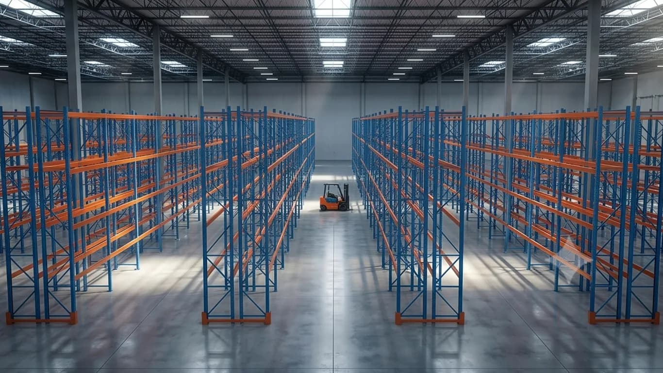 Teardrop Pallet Racking (new install) in Sandy Springs, GA