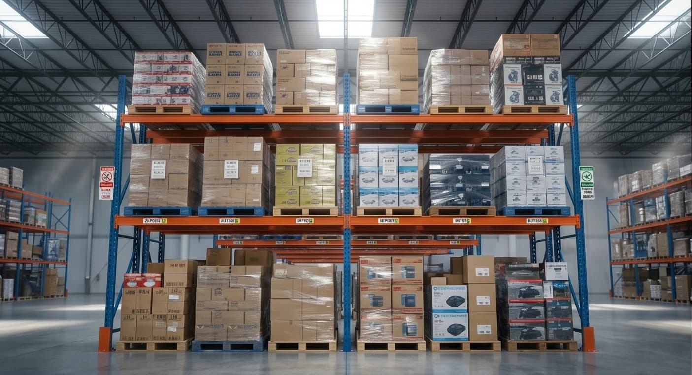 Teardrop Pallet Racking hero view in Louisville, KY
