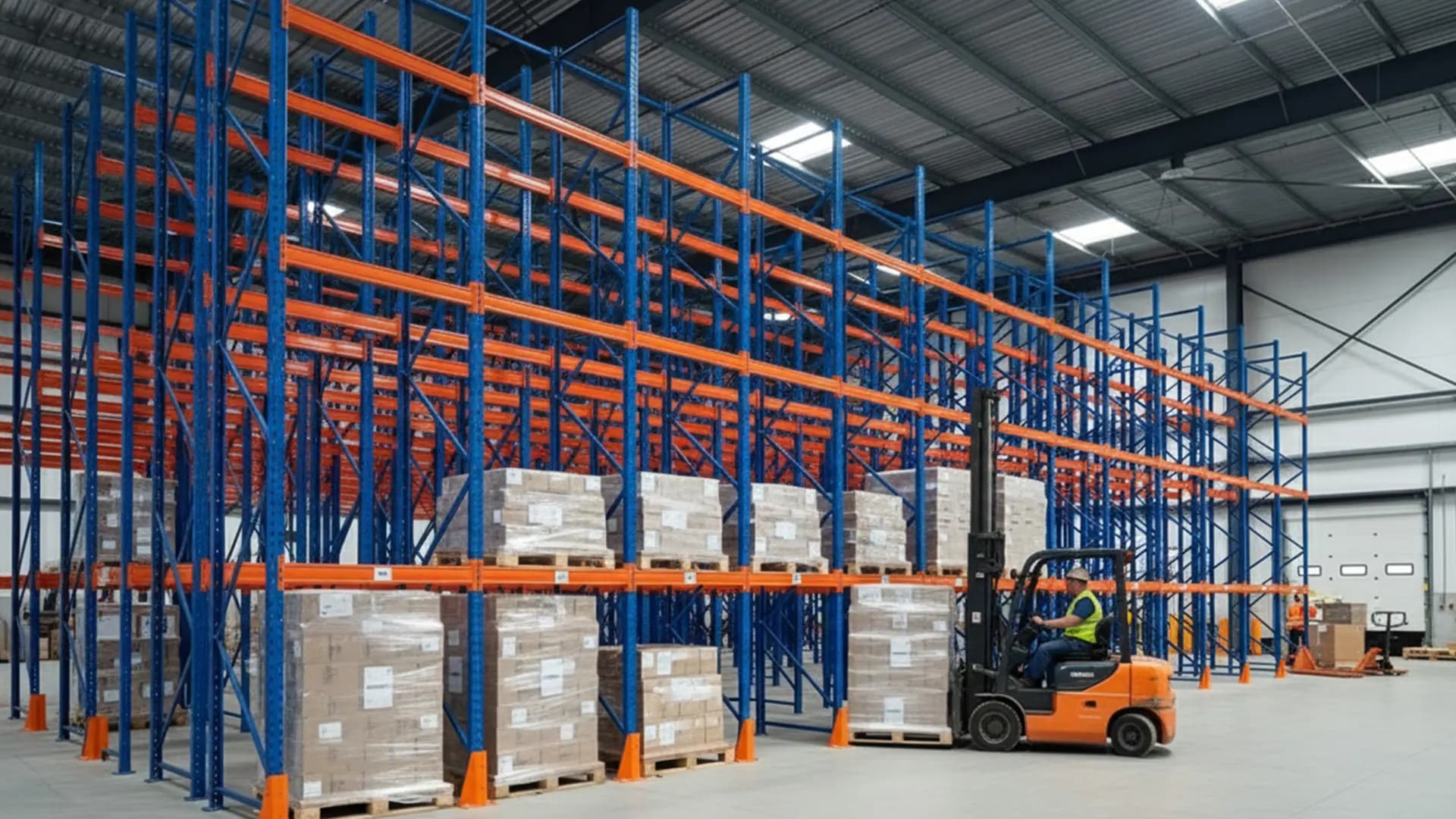 Pallet racking new pallet racking partially loaded in Billings, MT