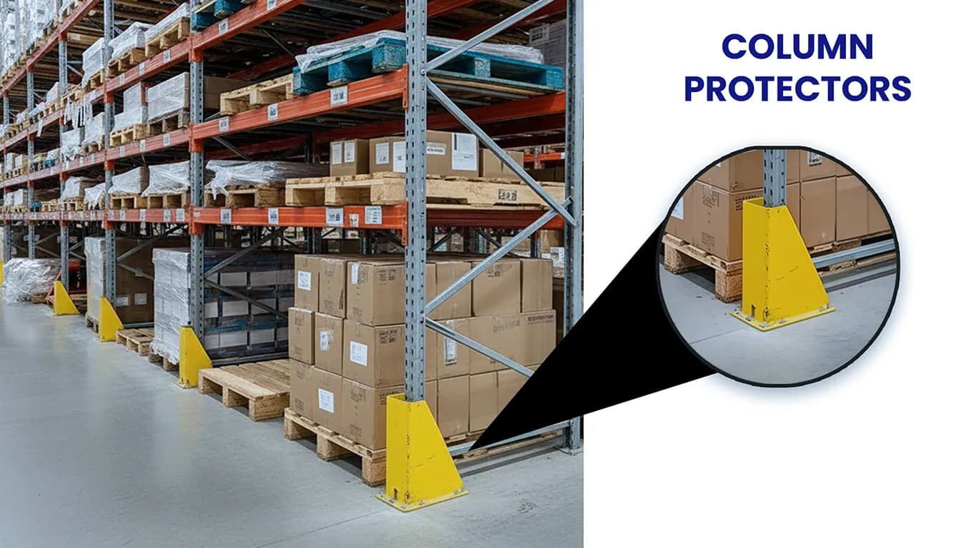 Pallet Racking Accessories (column protectors) in Elizabeth, NJ