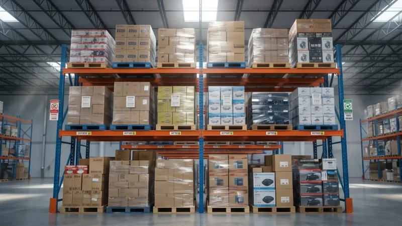 Teardrop Pallet Racking hero view in New York City, NY
