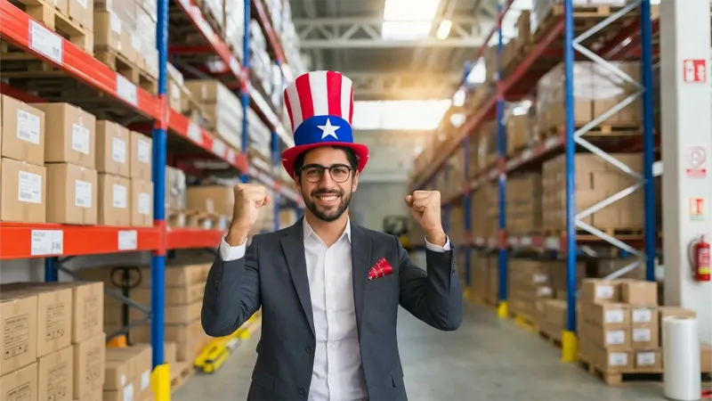 Pallet Rack Financing (warehouse manager celebrates tax savings) in Yonkers, NY