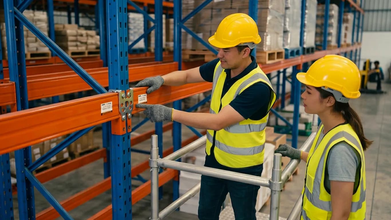 Pallet Rack Safety Assessment (beam clip inspection) in Appleton, WI