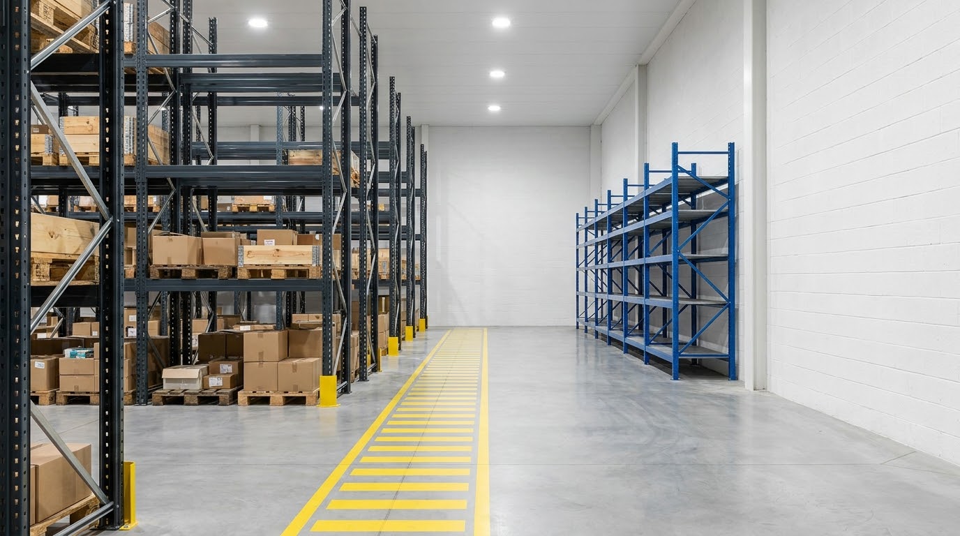 Warehouse racking layout plan